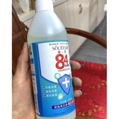 Wholesale 500 ml Multi-Use House Hospital Antibacterial Liquid 84 Disinfectant